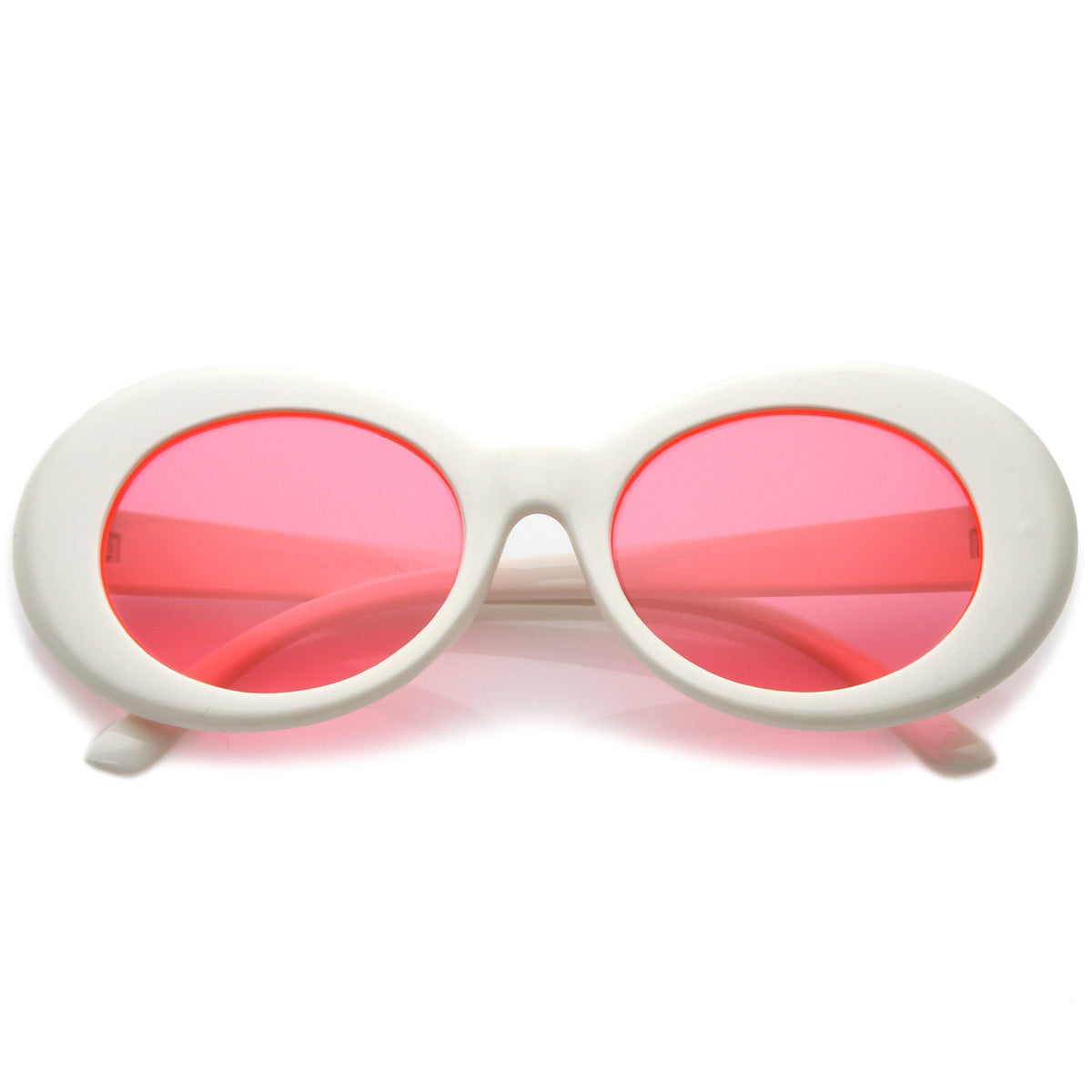 Women's Retro Disco Oval Clout Color Tone Lens Sunglasses 51mm C382