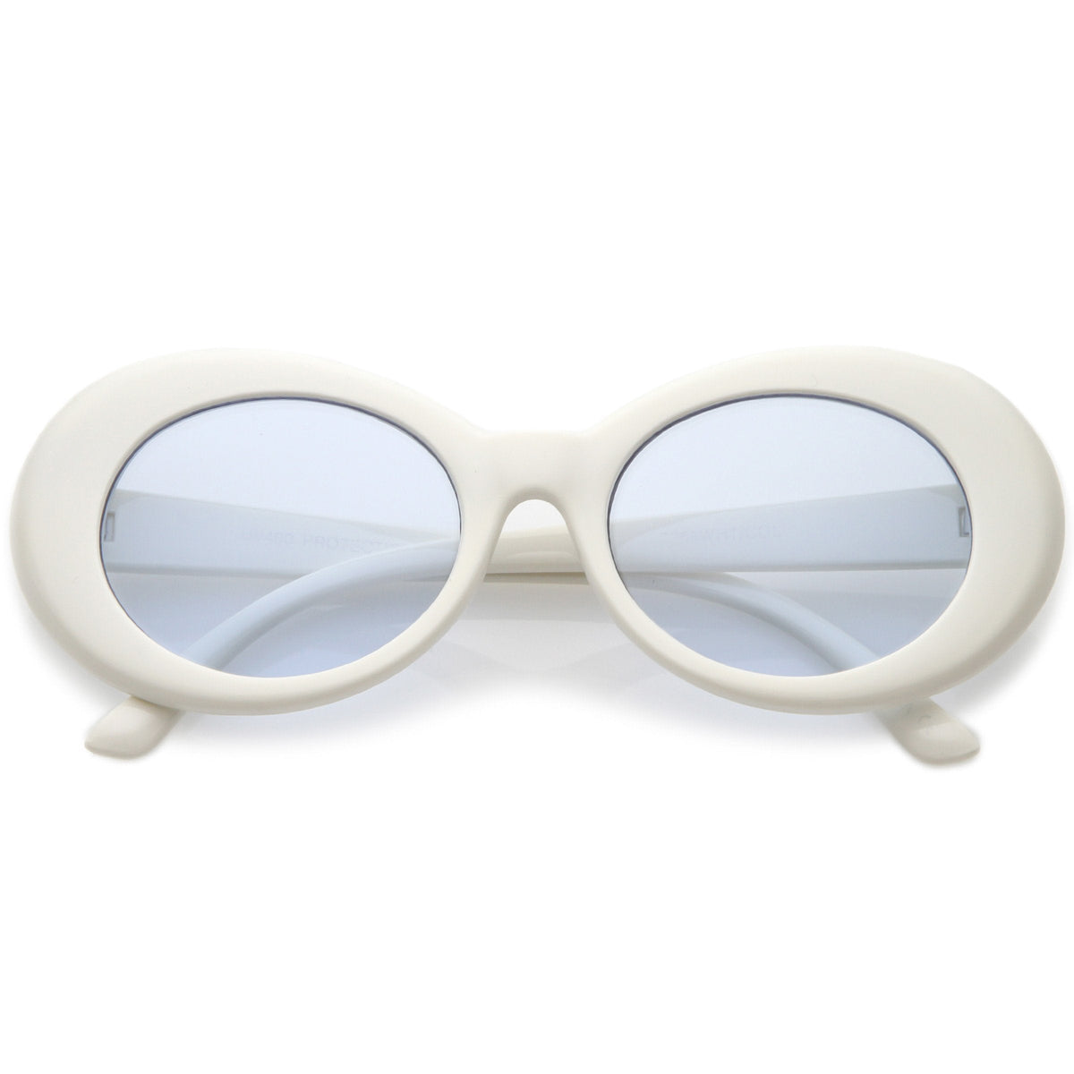 Women's Retro Disco Oval Clout Color Tone Lens Sunglasses 51mm C382