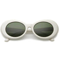 Women's Retro Disco Oval Clout Color Tone Lens Sunglasses 51mm C382