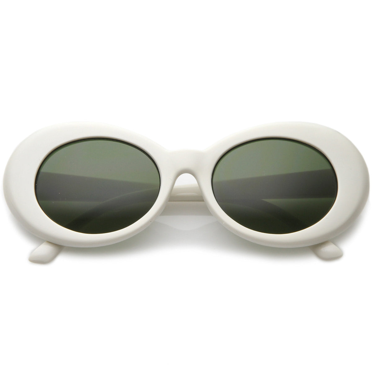 Women's Retro Disco Oval Clout Color Tone Lens Sunglasses 51mm C382