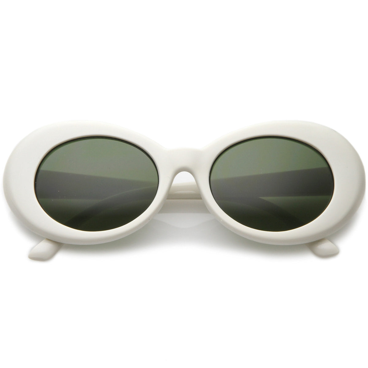 Women's Retro Disco Oval Clout Color Tone Lens Sunglasses 51mm C382