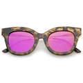 Retro Modern Bold Flat Lens Cat Eye Sunglasses C072