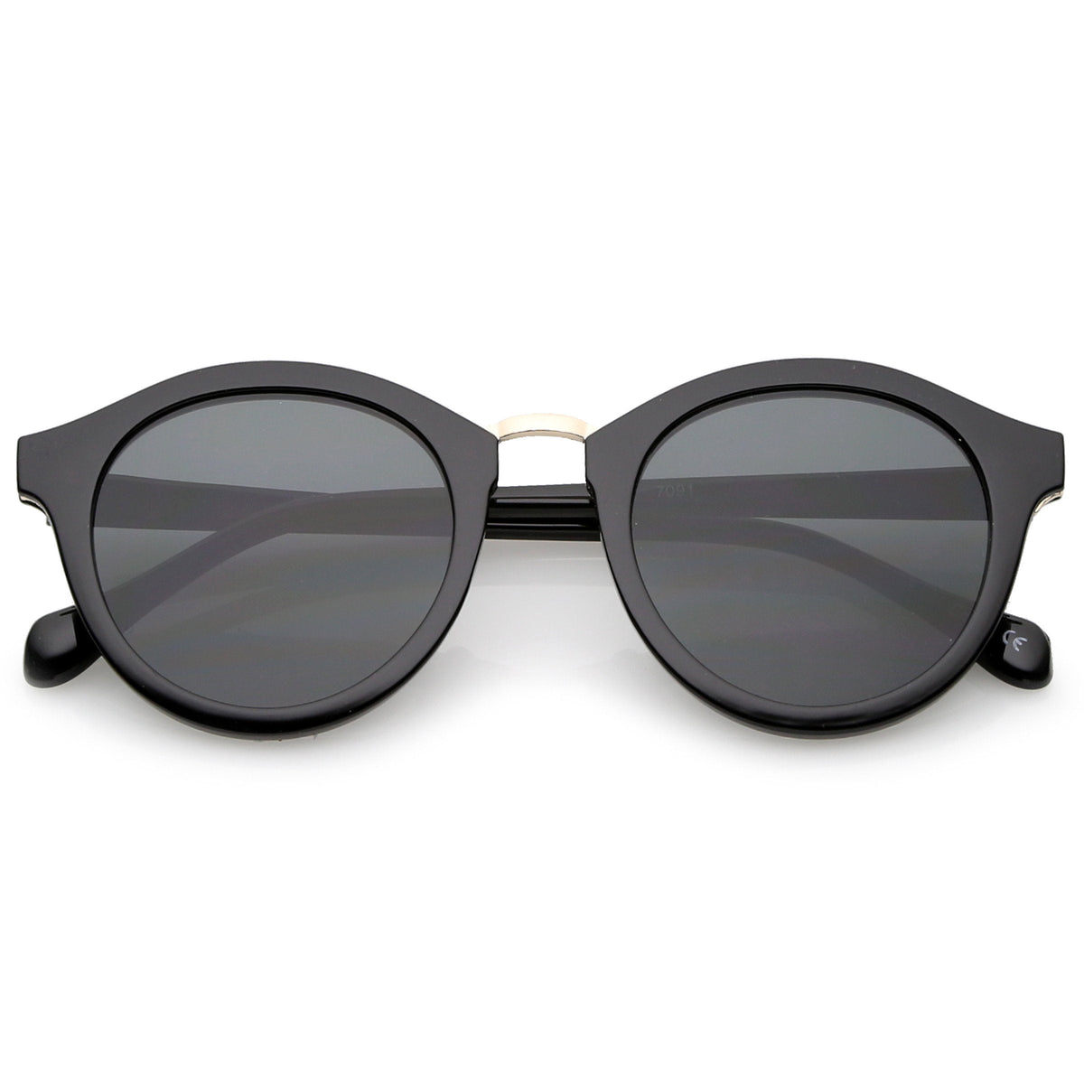 Vintage Dapper Round P3 Horned Rim Sunglasses C127