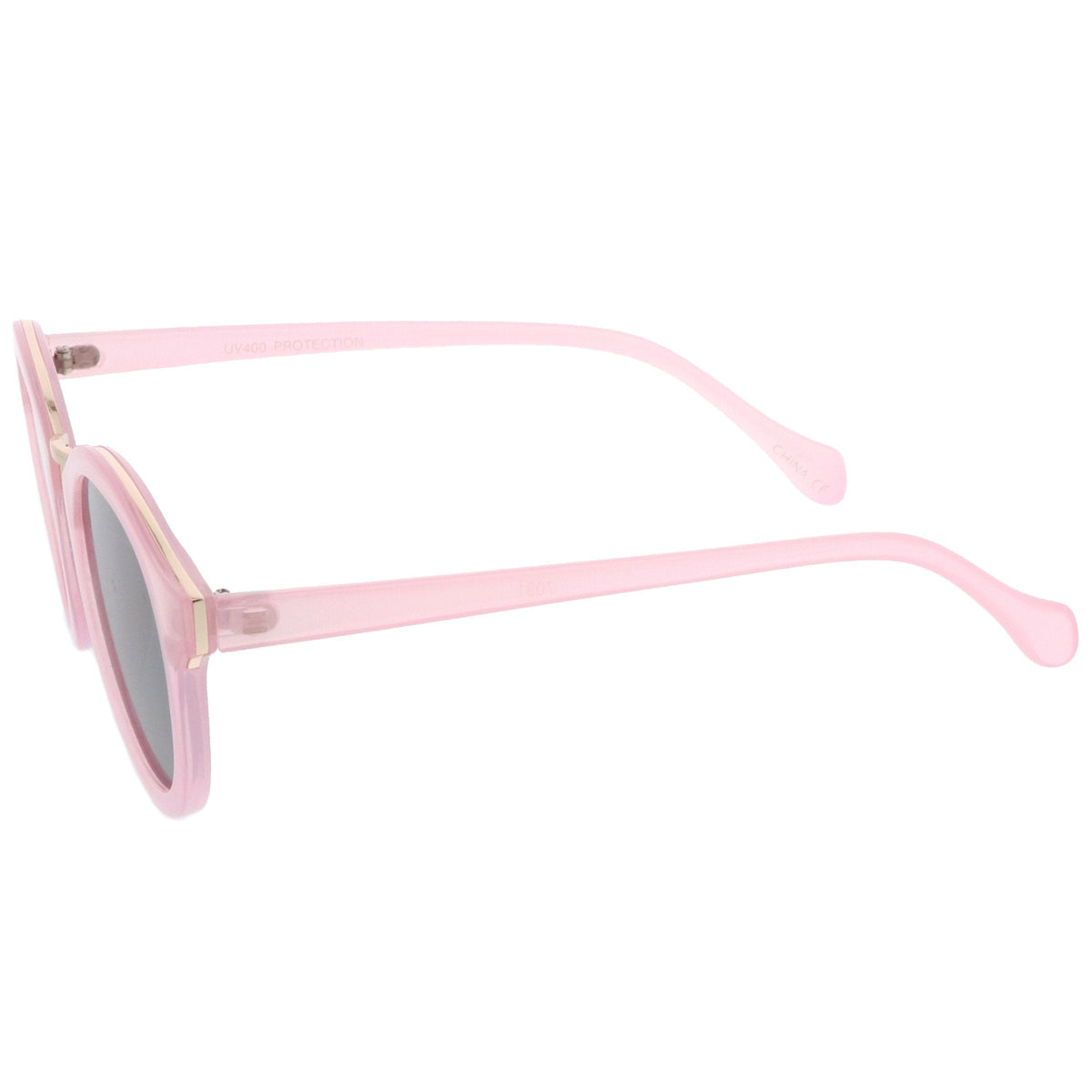 Vintage Dapper Round P3 Horned Rim Sunglasses C127