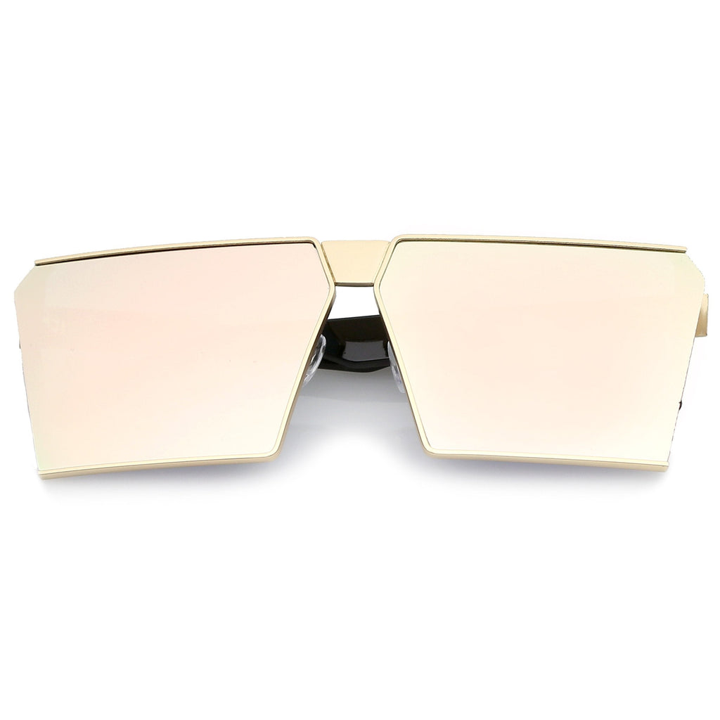 Retro Modern Flat Window Lens Aviator Sunglasses C063