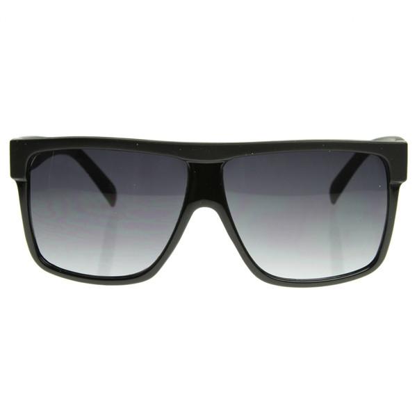 Retro Mens Super Flat Top Horned Rim Sunglasses 8493