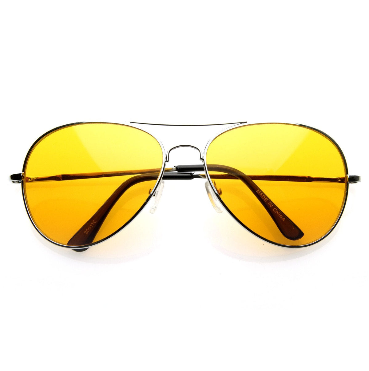 Retro Metal Color Tinted Lens Aviator Sunglasses 59mm