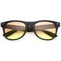 Rubberized Horned Rim Gradient Lens Sunglasses C233