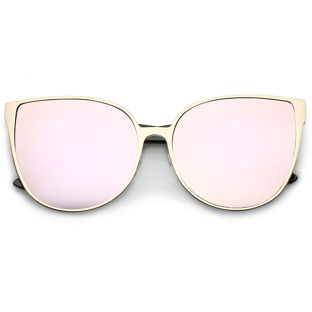 Women's Modern Oversize Mirrored Flat Lens Cat Eye Sunglasses A929