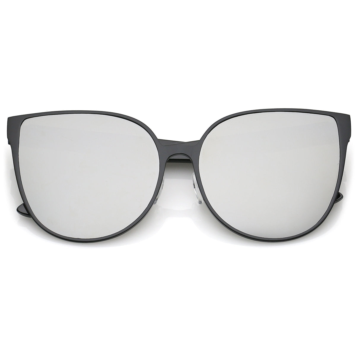 Women's Modern Oversize Mirrored Flat Lens Cat Eye Sunglasses A929