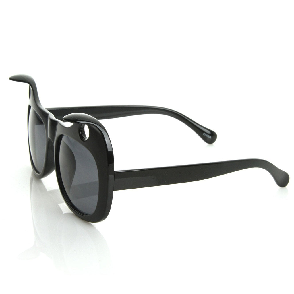 Popular Womens Designer Fashion Cat Ears Sunglasses 8577