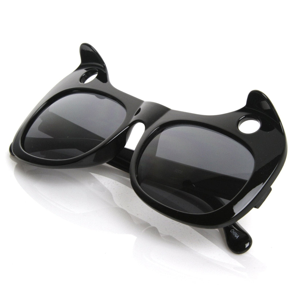 Popular Womens Designer Fashion Cat Ears Sunglasses 8577