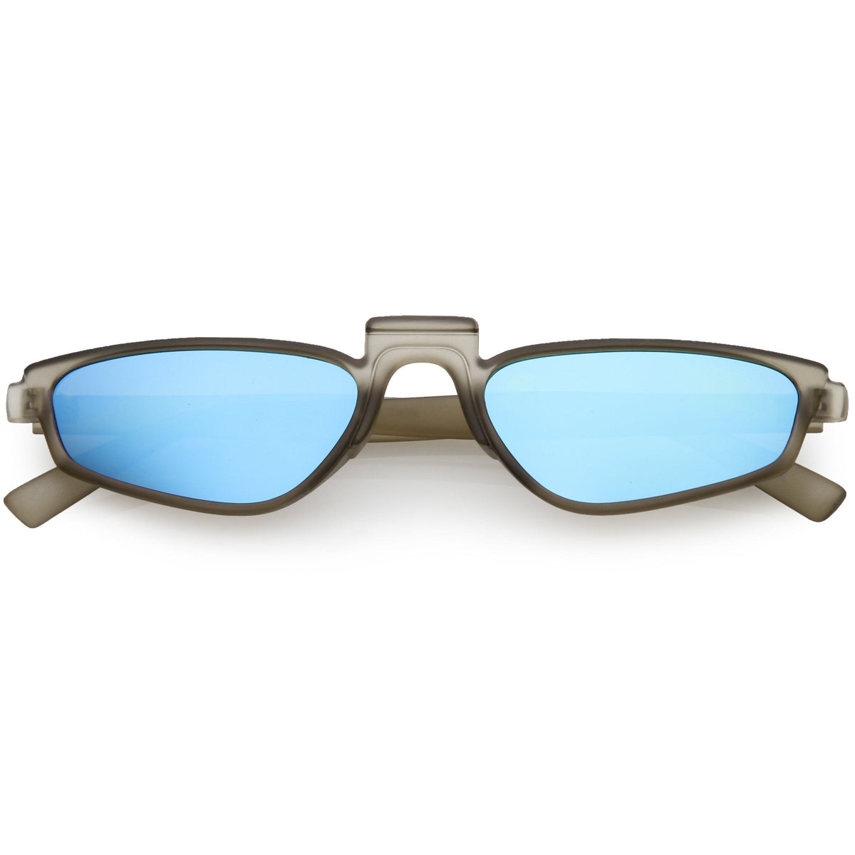 Women's Retro Modern Low Bridge Mirrored Lens Cat Eye Sunglasses C670