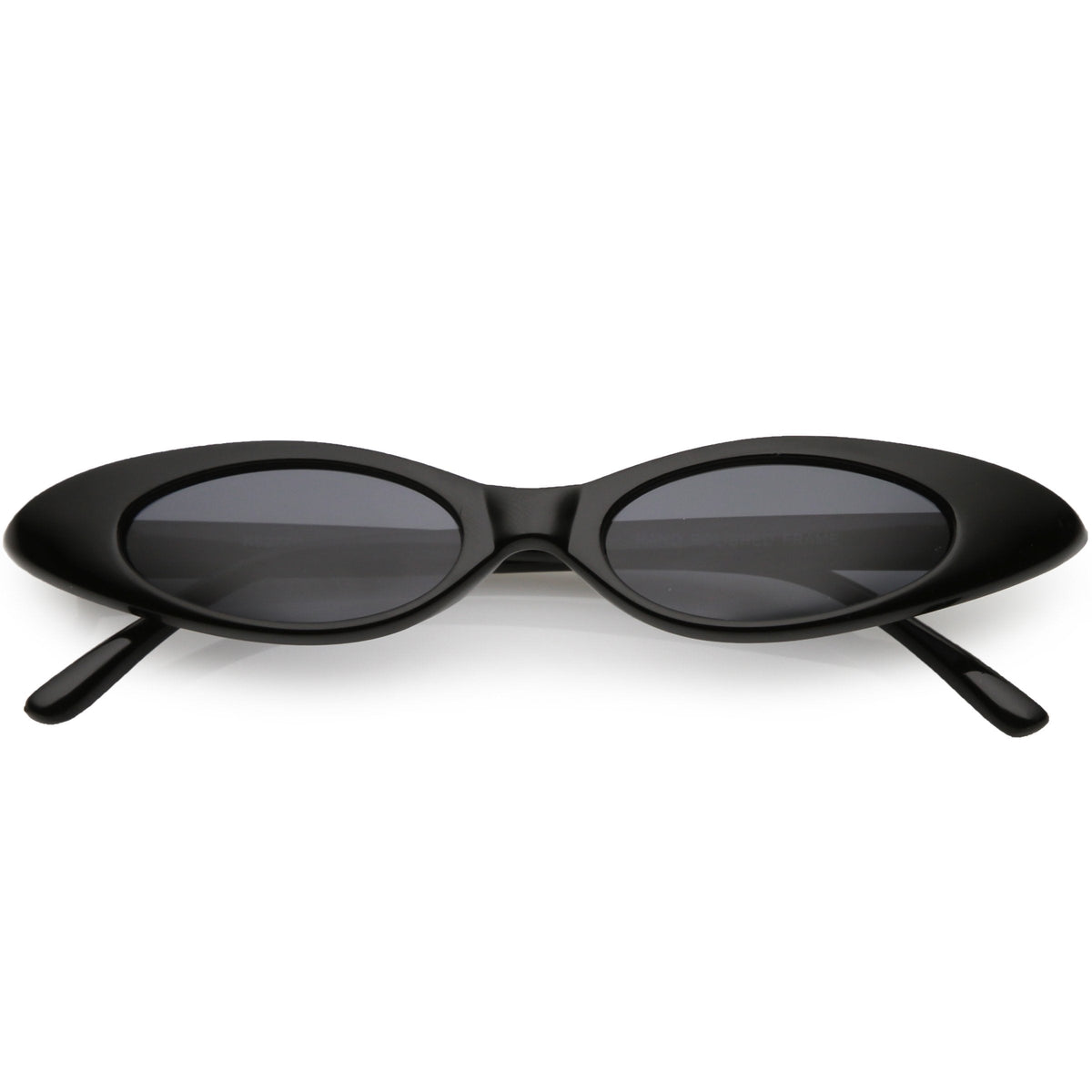 Women's Retro 90's Thin Color Tone Cat Eye Sunglasses C662