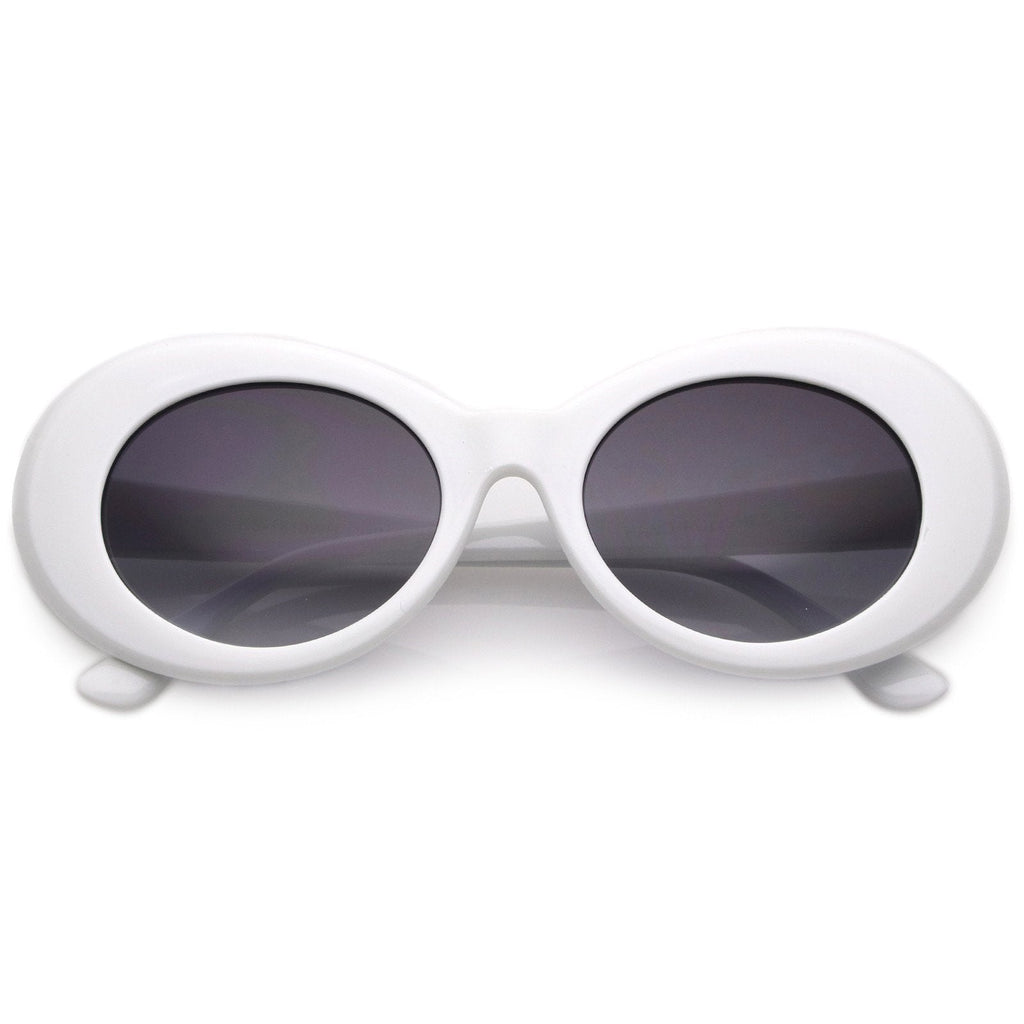 Retro Clout Oval Round 90's Gradient Lens Sunglasses C448