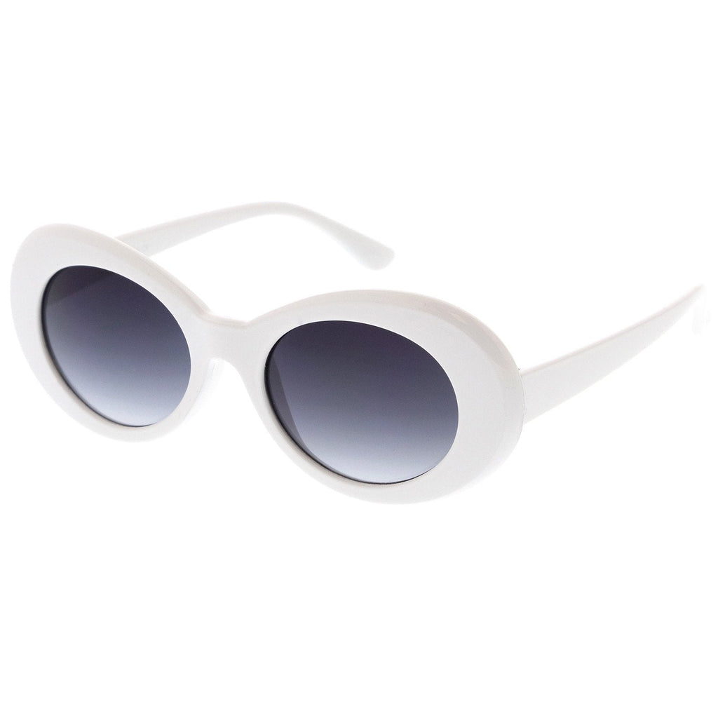 Retro Clout Oval Round 90's Gradient Lens Sunglasses C448