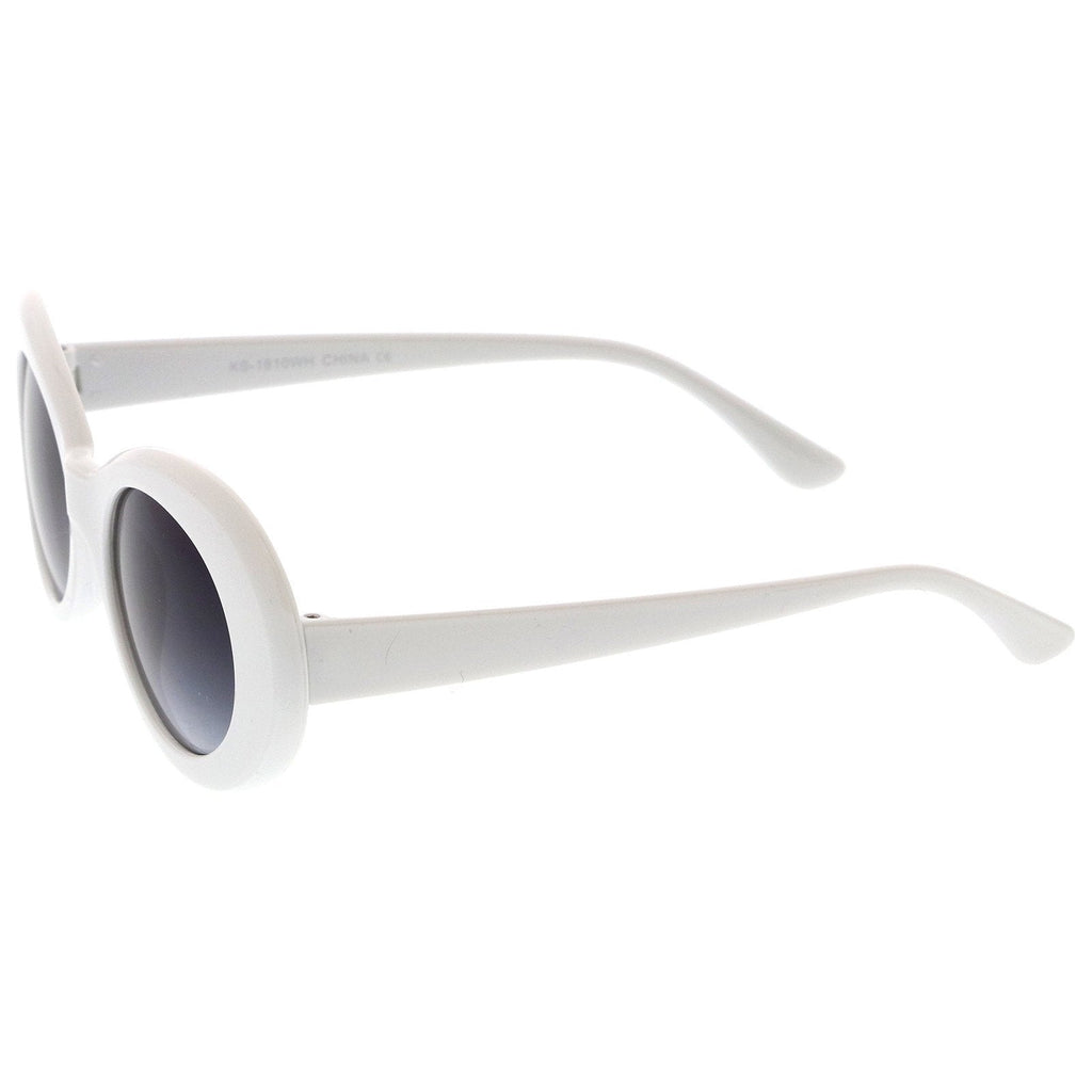 Retro Clout Oval Round 90's Gradient Lens Sunglasses C448