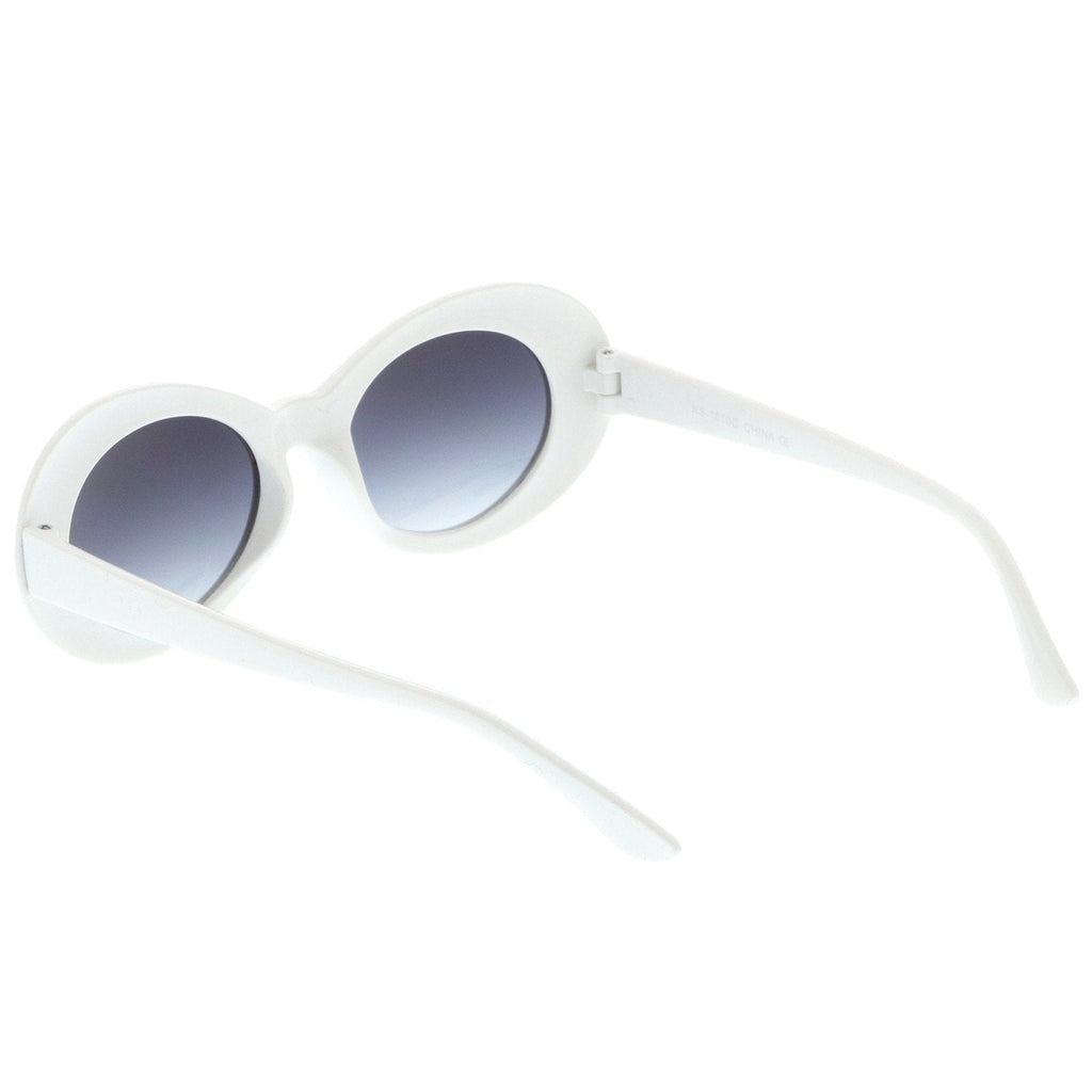 Retro Clout Oval Round 90's Gradient Lens Sunglasses C448