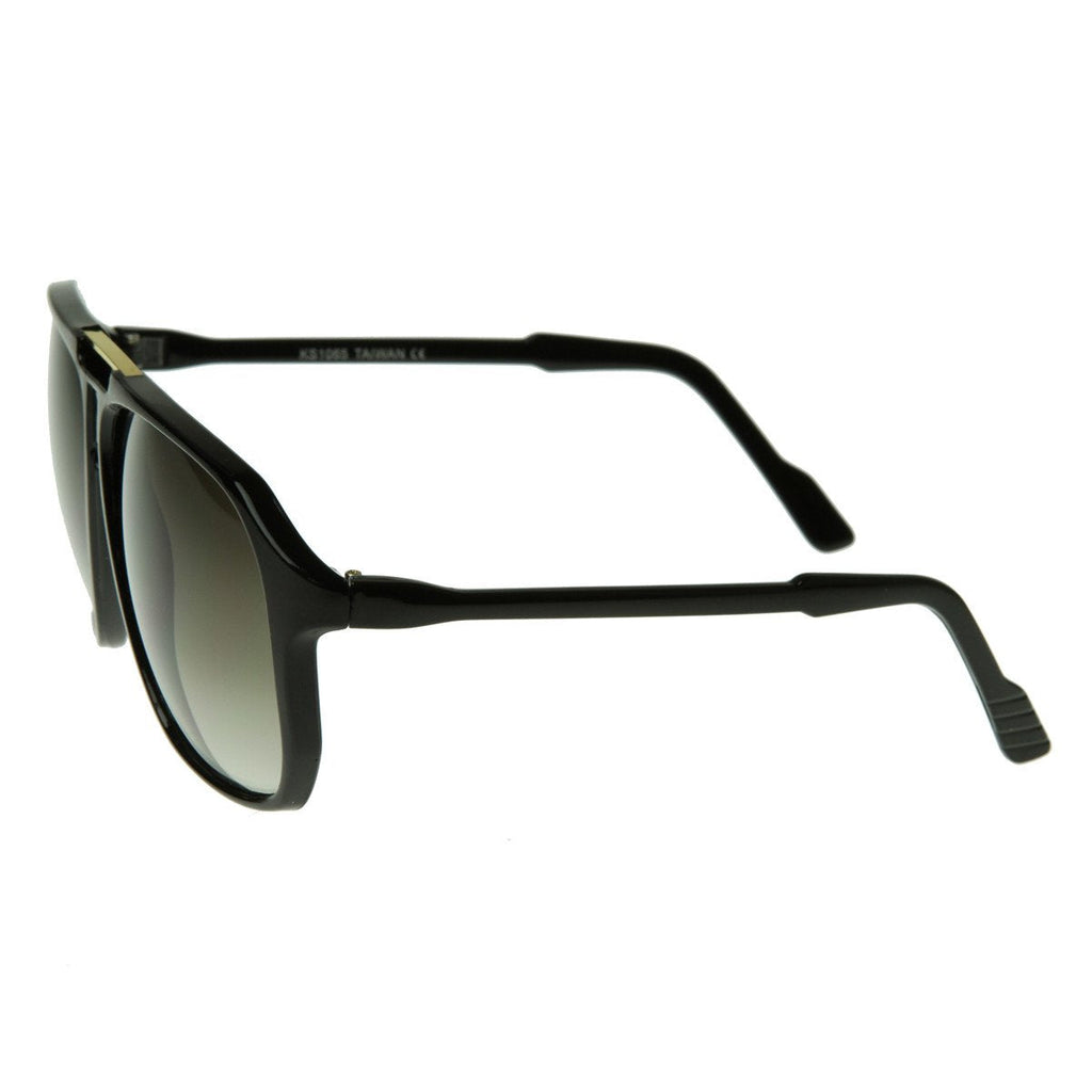 Large Retro Nerd Square Aviator Block Sunglasses 2841