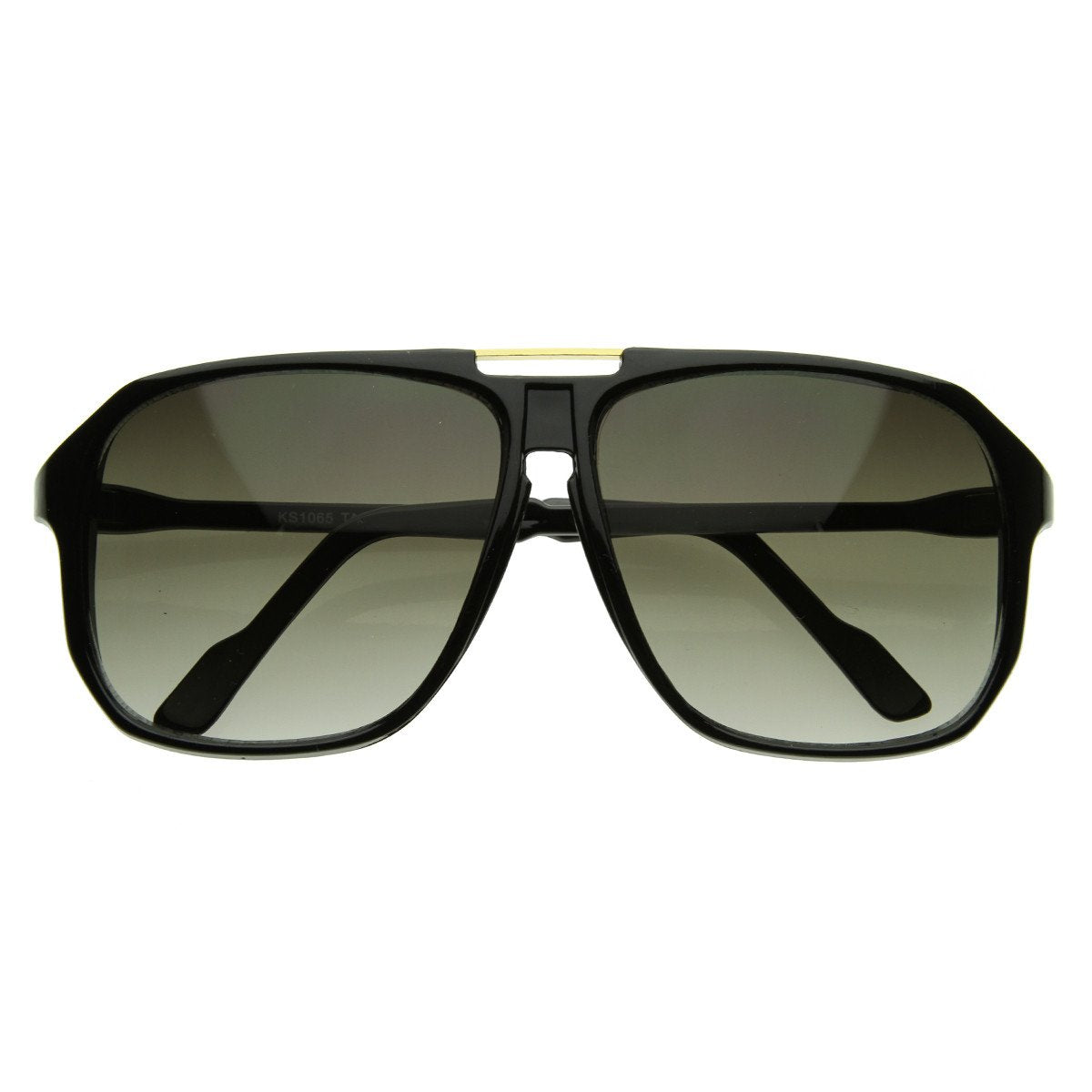 Large Retro Nerd Square Aviator Block Sunglasses 2841