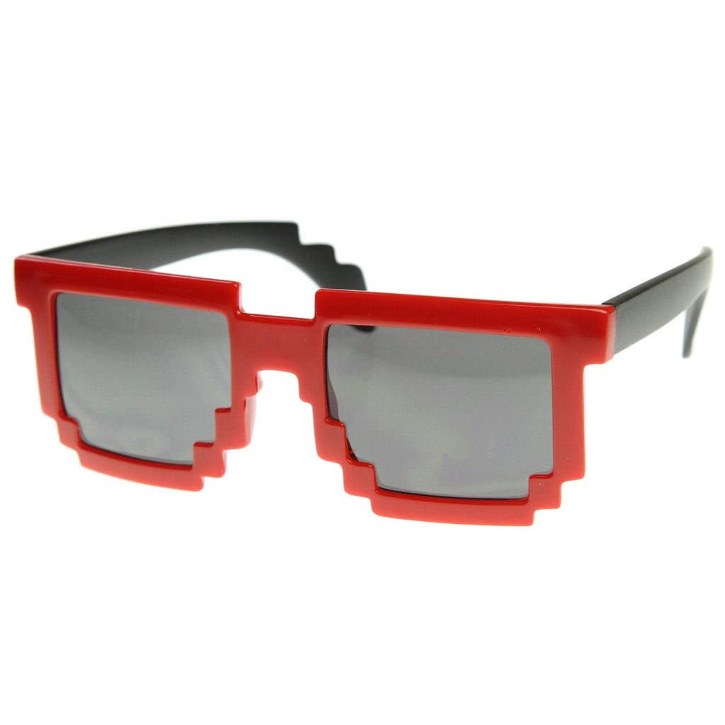Super Fun Retro Pixelate 8-Bit Geek Sunglasses 8539