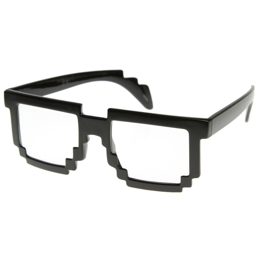 Cool Hipster 8-Bit Gamer Nerd Geek Glasses 8537