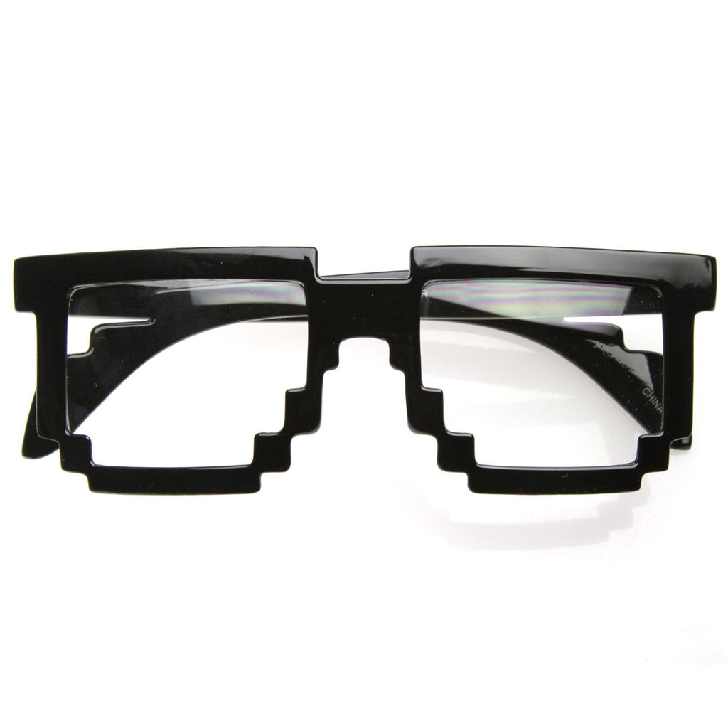 Cool Hipster 8-Bit Gamer Nerd Geek Glasses 8537