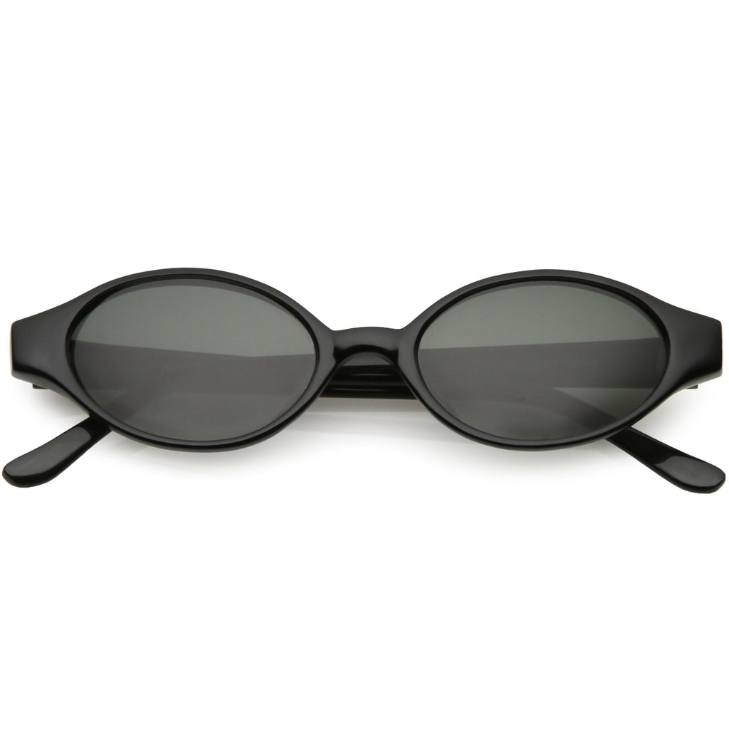 Indie True Vintage Pinched Oval Round Sunglasses C648