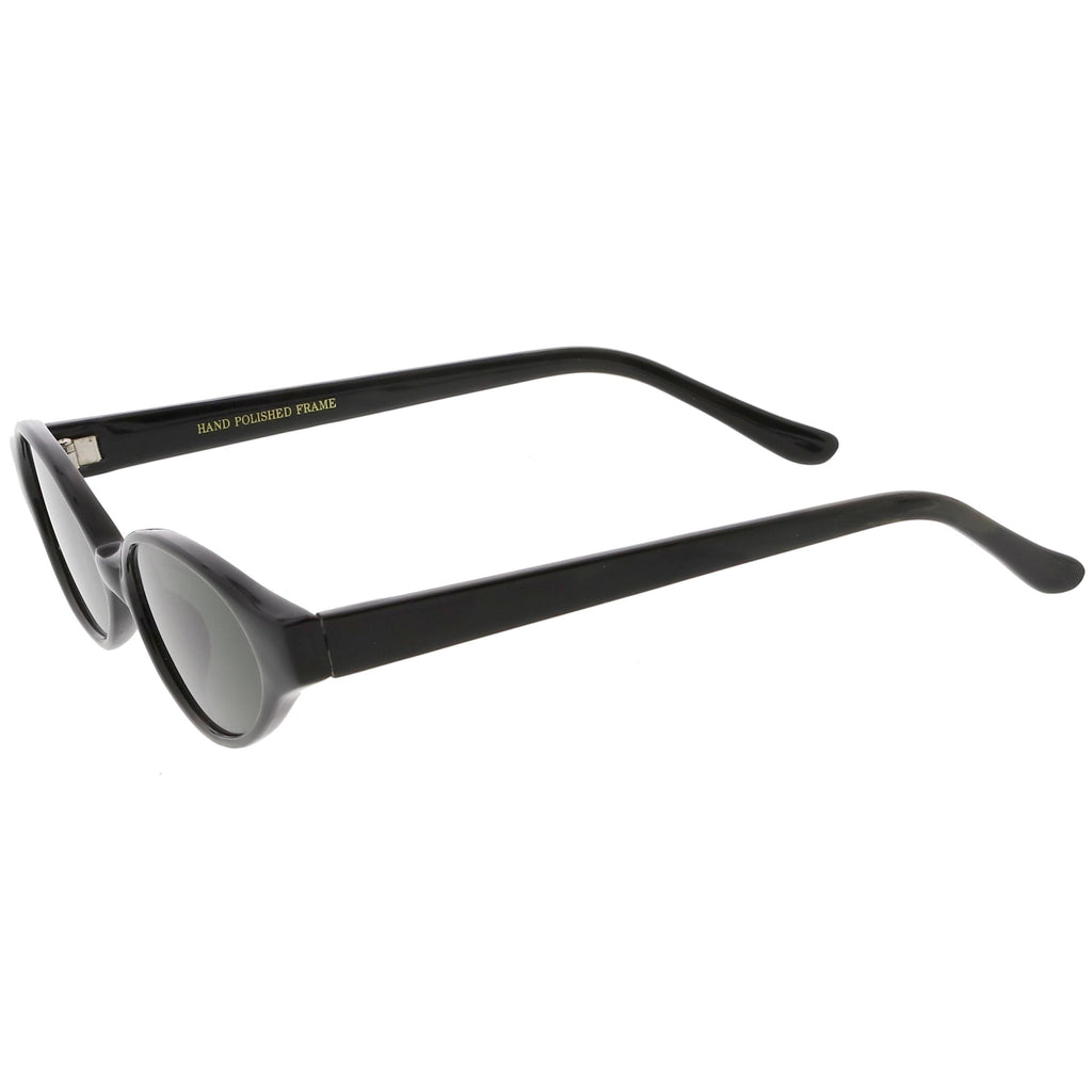 Indie True Vintage Pinched Oval Round Sunglasses C648