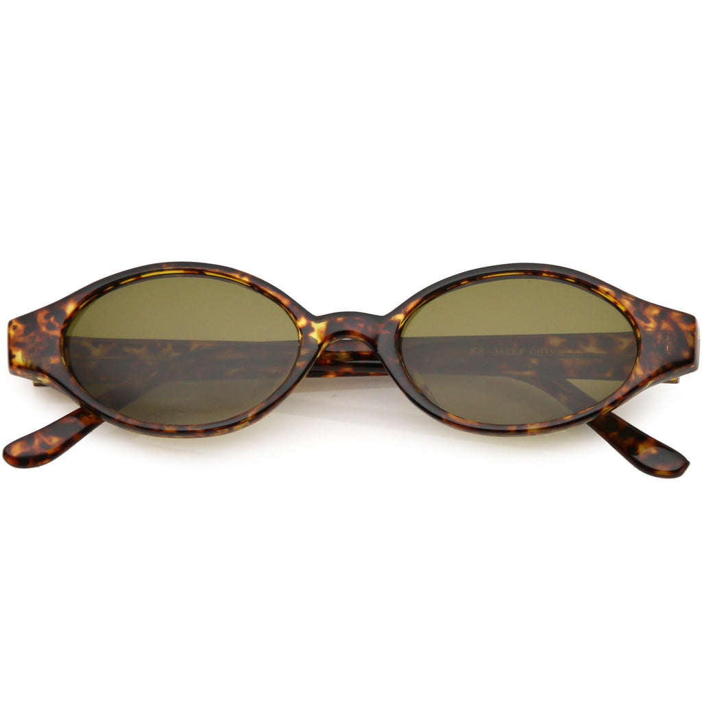 Indie True Vintage Pinched Oval Round Sunglasses C648