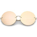 Oversize Women's Modern Mirrored Flat Lens Sunglasses A897