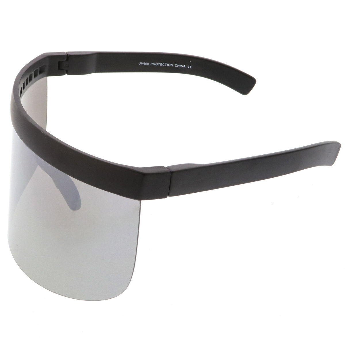 Retro Modern Oversize Novelty Mirrored Lens Shield Visor C453
