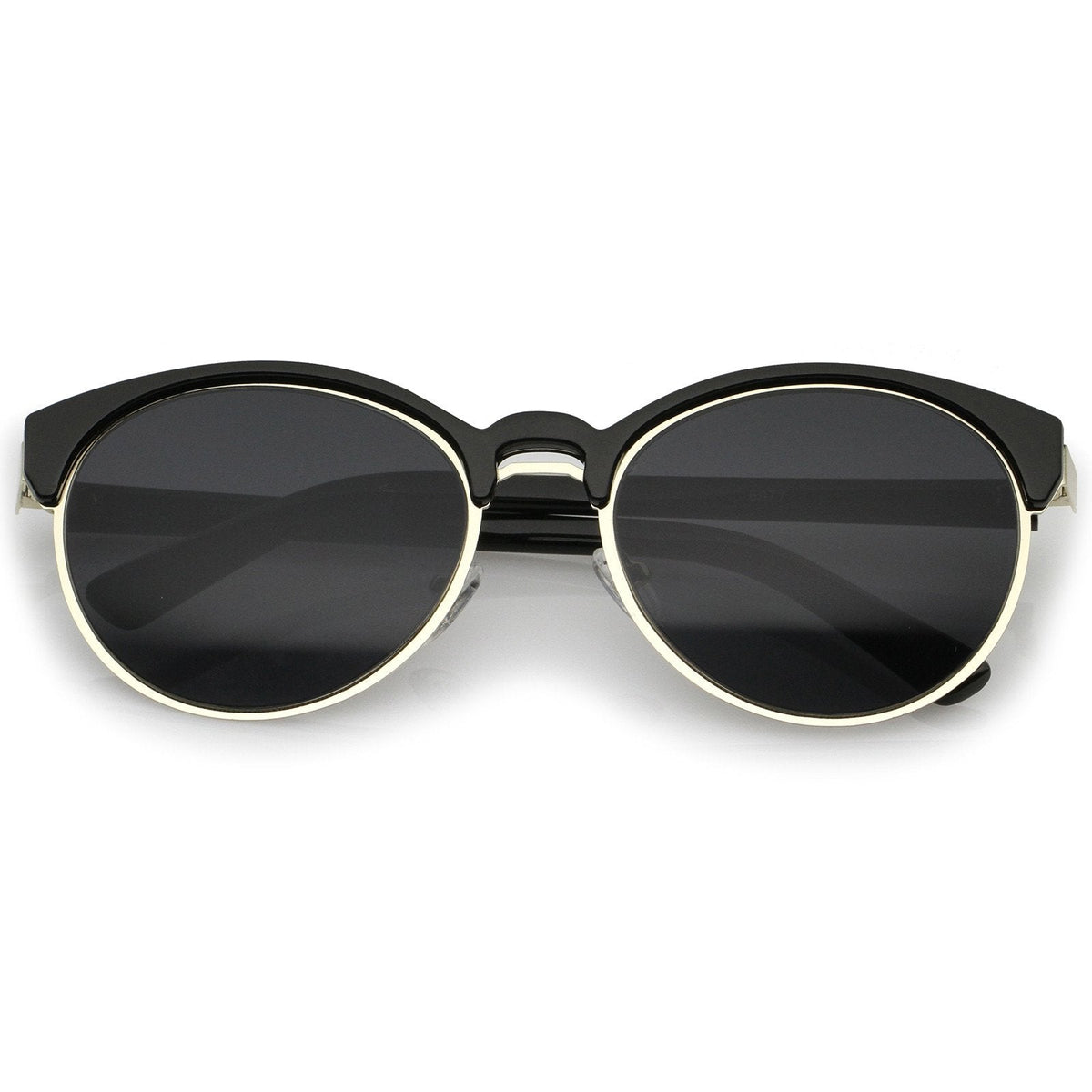 Women's Retro Oval Half Frame Cat Eye Sunglasses A792