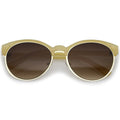 Women's Retro Oval Half Frame Cat Eye Sunglasses A792