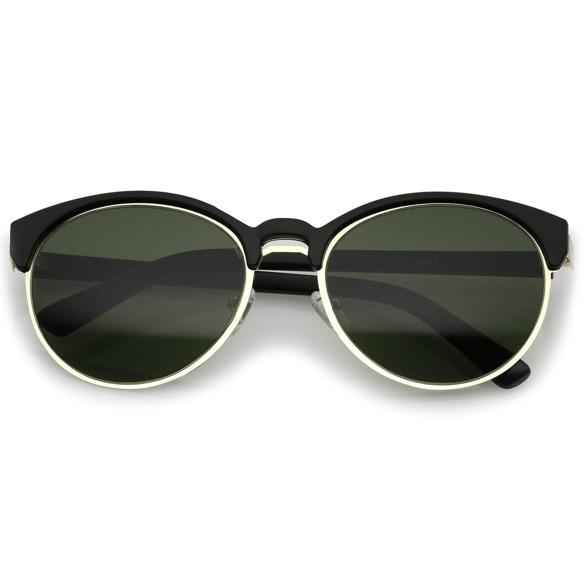 Women's Retro Oval Half Frame Cat Eye Sunglasses A792