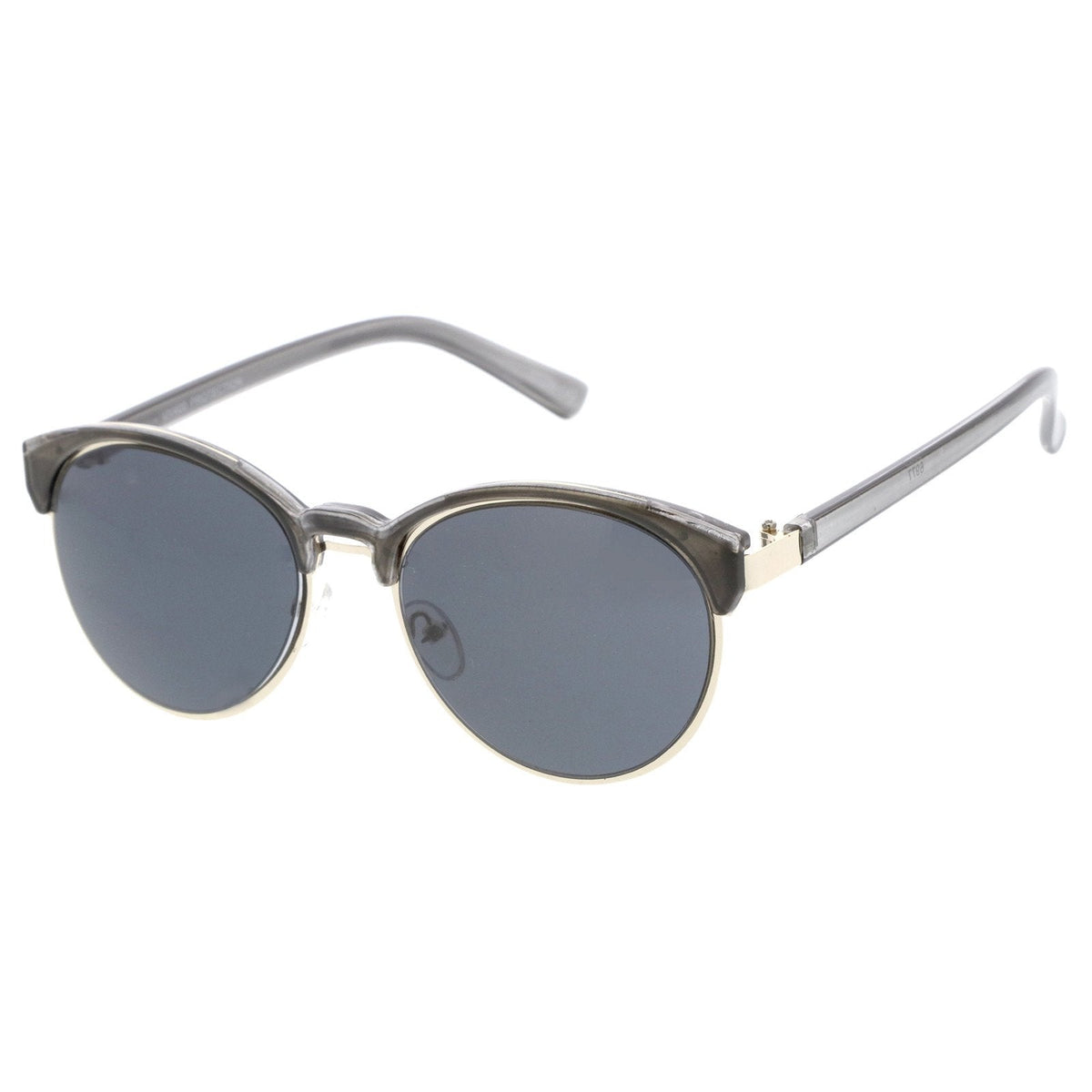 Women's Retro Oval Half Frame Cat Eye Sunglasses A792