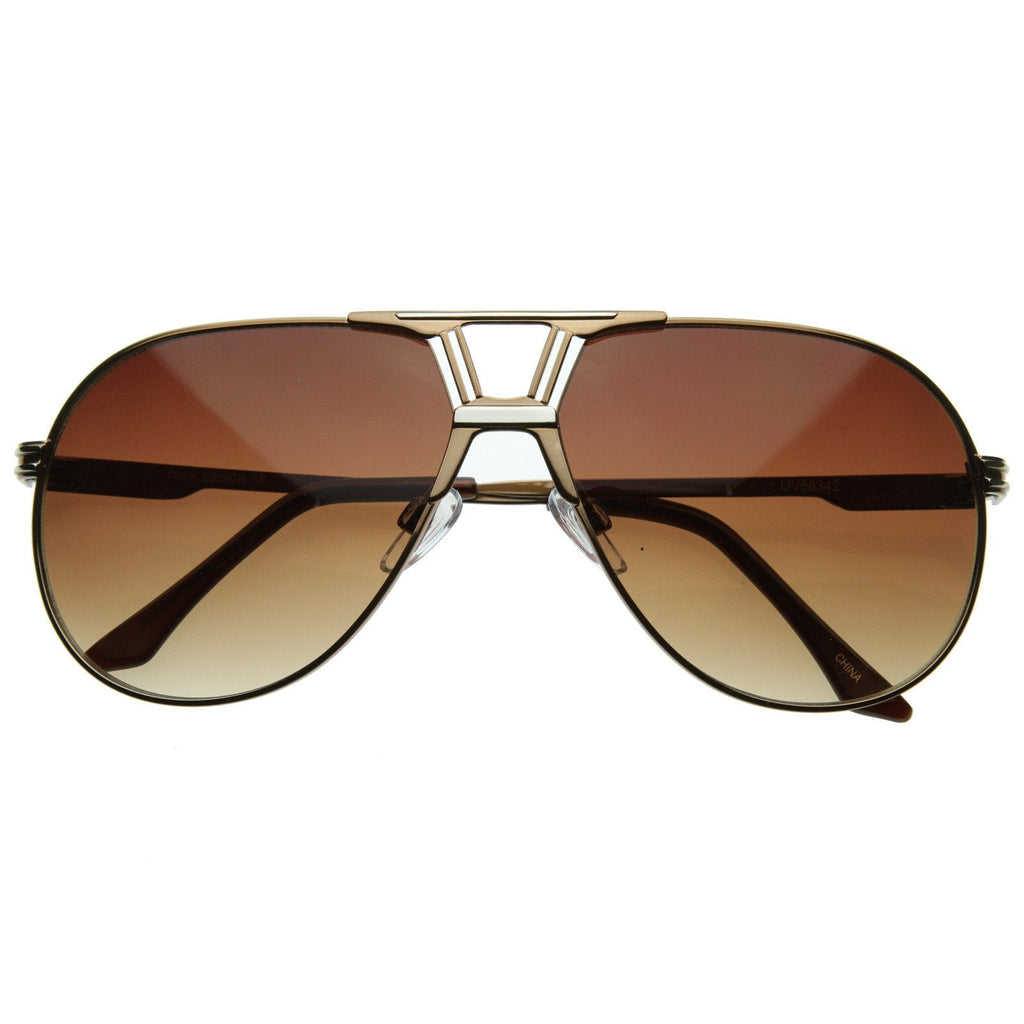 Premium Optical RX Laser Metal Designer Aviator Sunglasses 8366