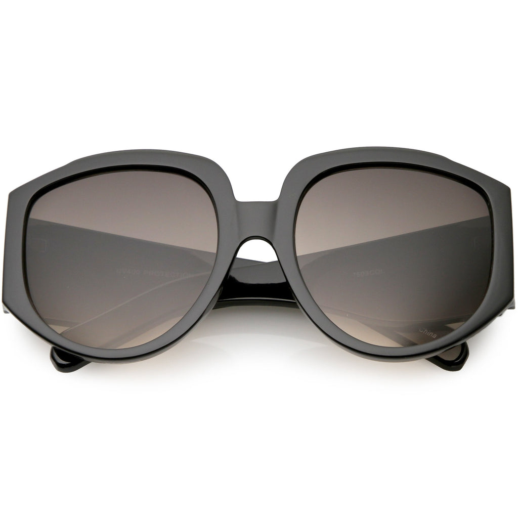 Women's Oversize Geometric Gradient Color Tone Sunglasses C620