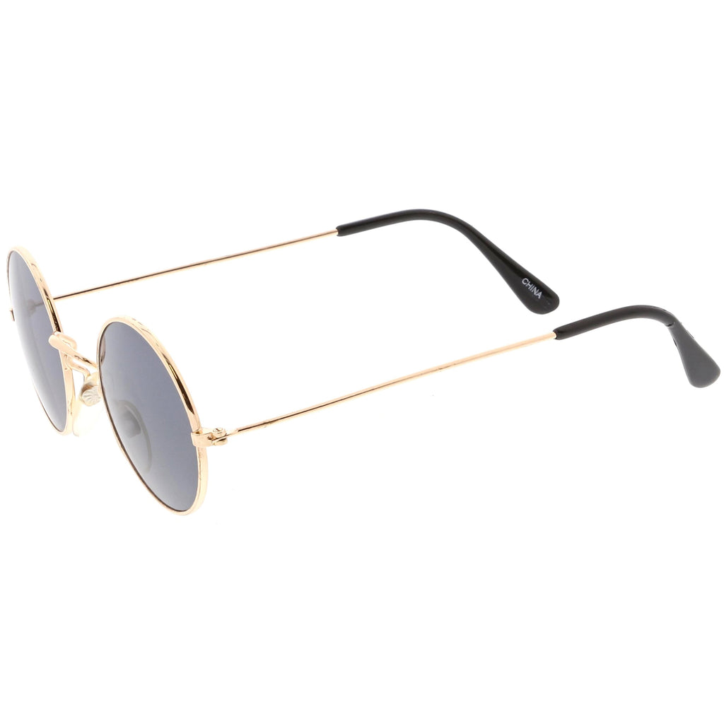 Small Round Dapper True Vintage Metal Sunglasses C669