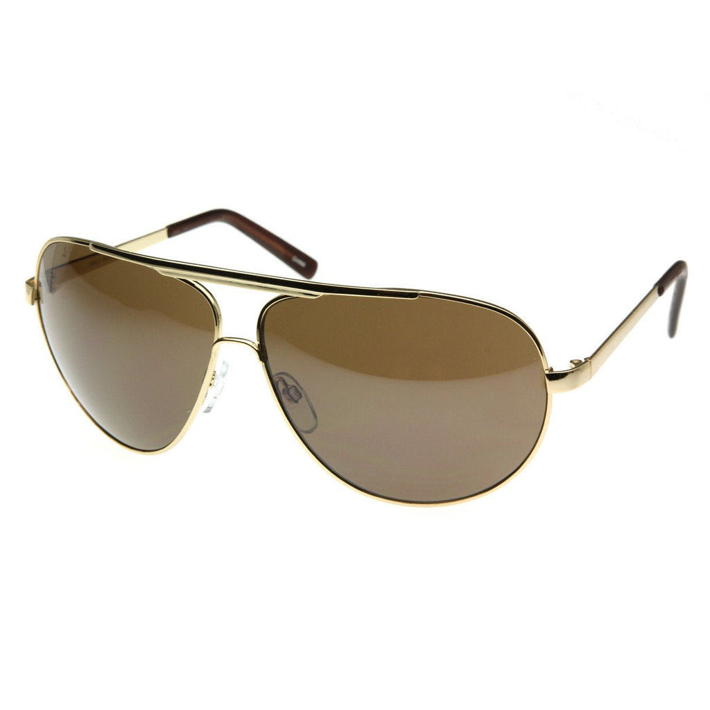 Extra Large Metal Oversize Frame Aviator Sunglasses 1580 70mm
