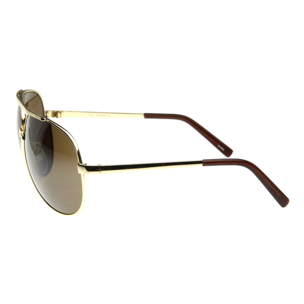 Extra Large Metal Oversize Frame Aviator Sunglasses 1580 70mm