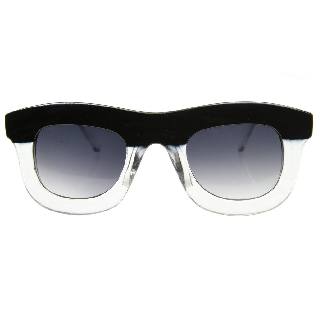 Oversize Thick Frame Designer Inspired Horned Rim Sunglasses 8519