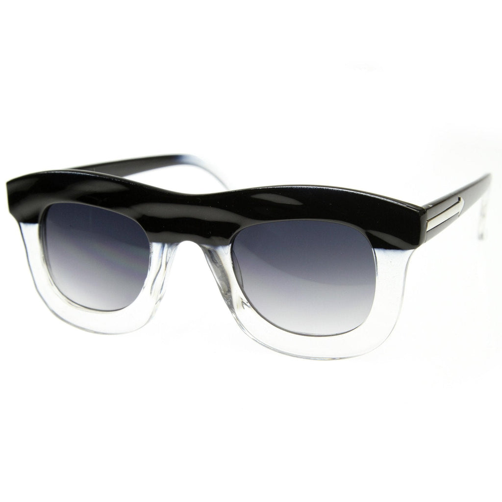 Oversize Thick Frame Designer Inspired Horned Rim Sunglasses 8519