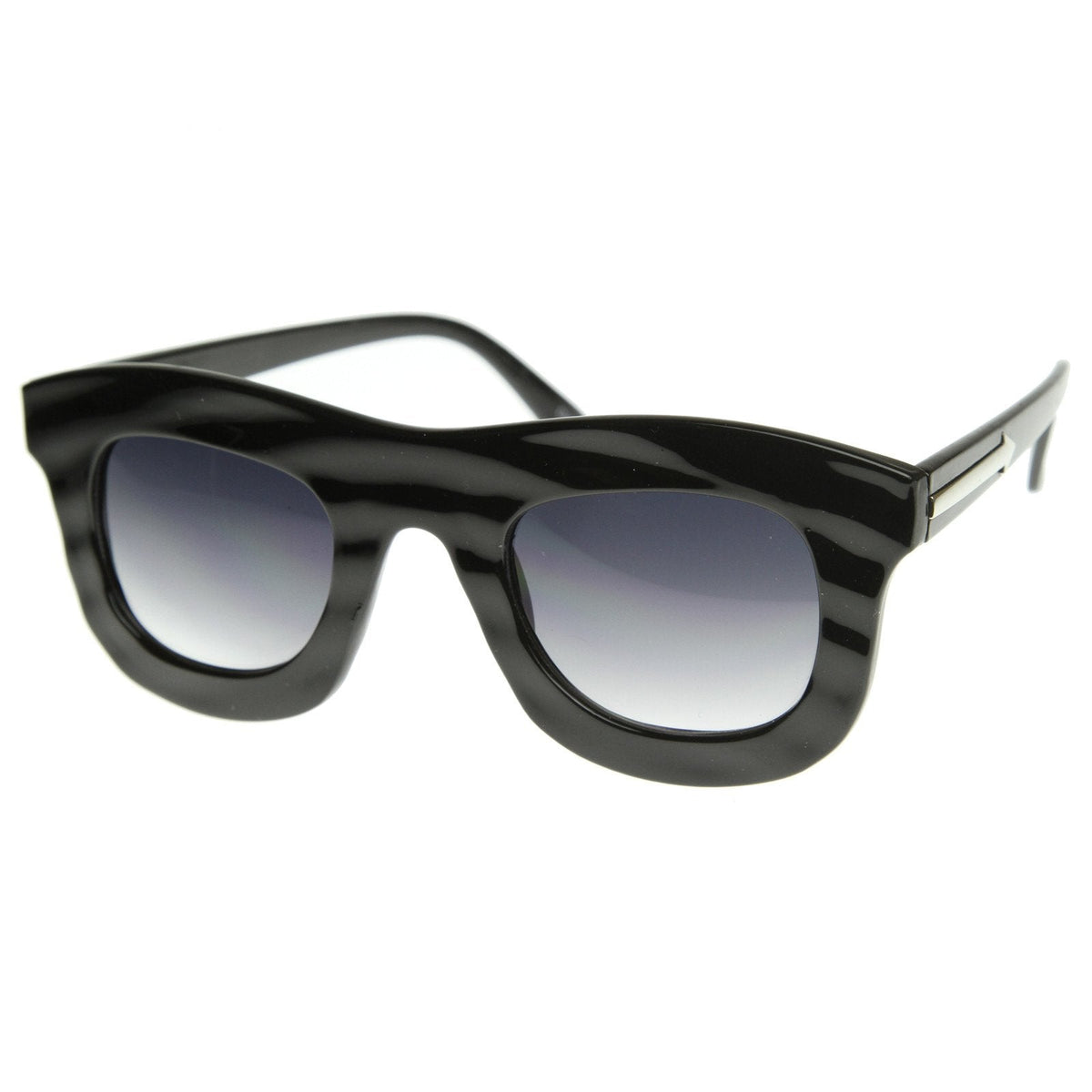 Oversize Thick Frame Designer Inspired Horned Rim Sunglasses 8519
