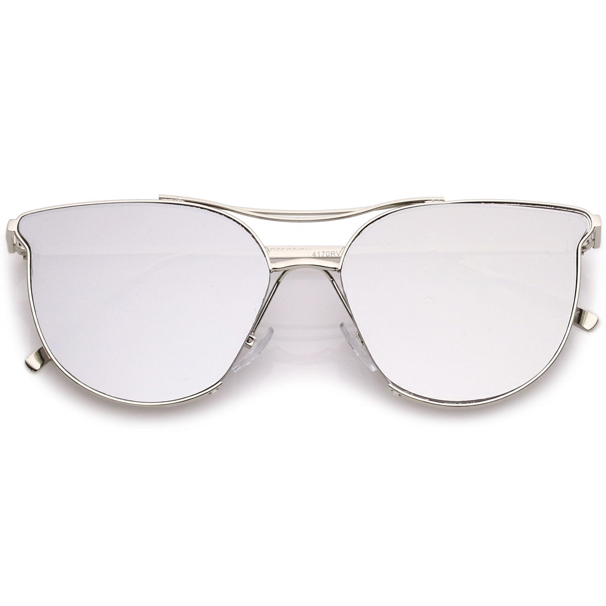 Retro Modern Mirrored Flat Lens Aviator Sunglasses A933
