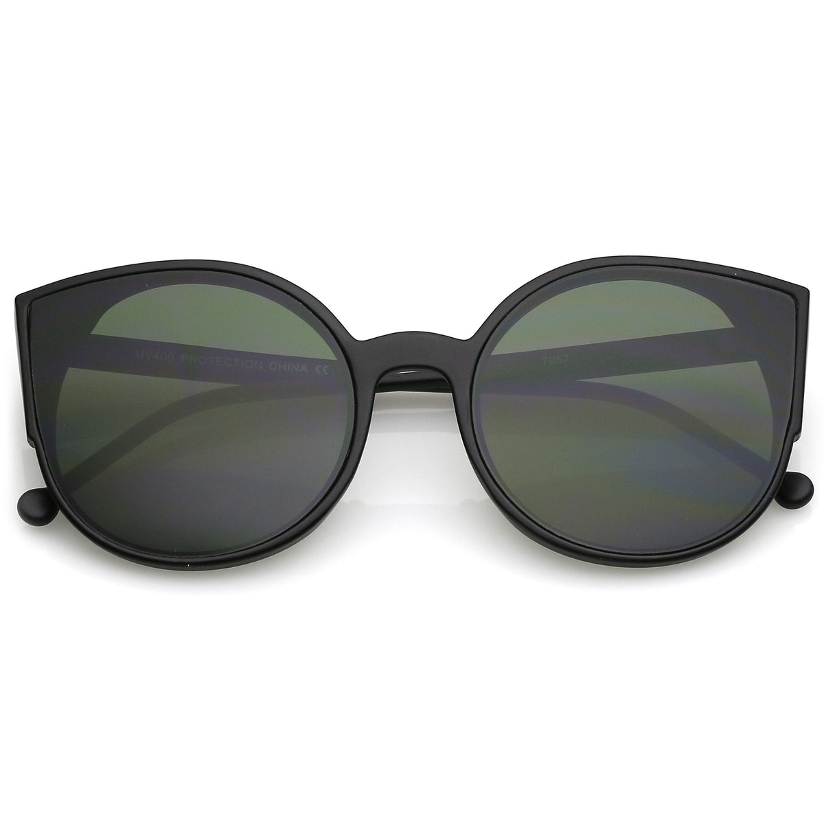 Retro Modern Slim Profile Flat Lens Cat Eye Sunglasses A941