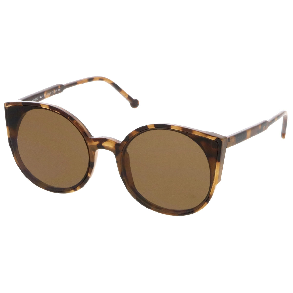 Retro Modern Slim Profile Flat Lens Cat Eye Sunglasses A941