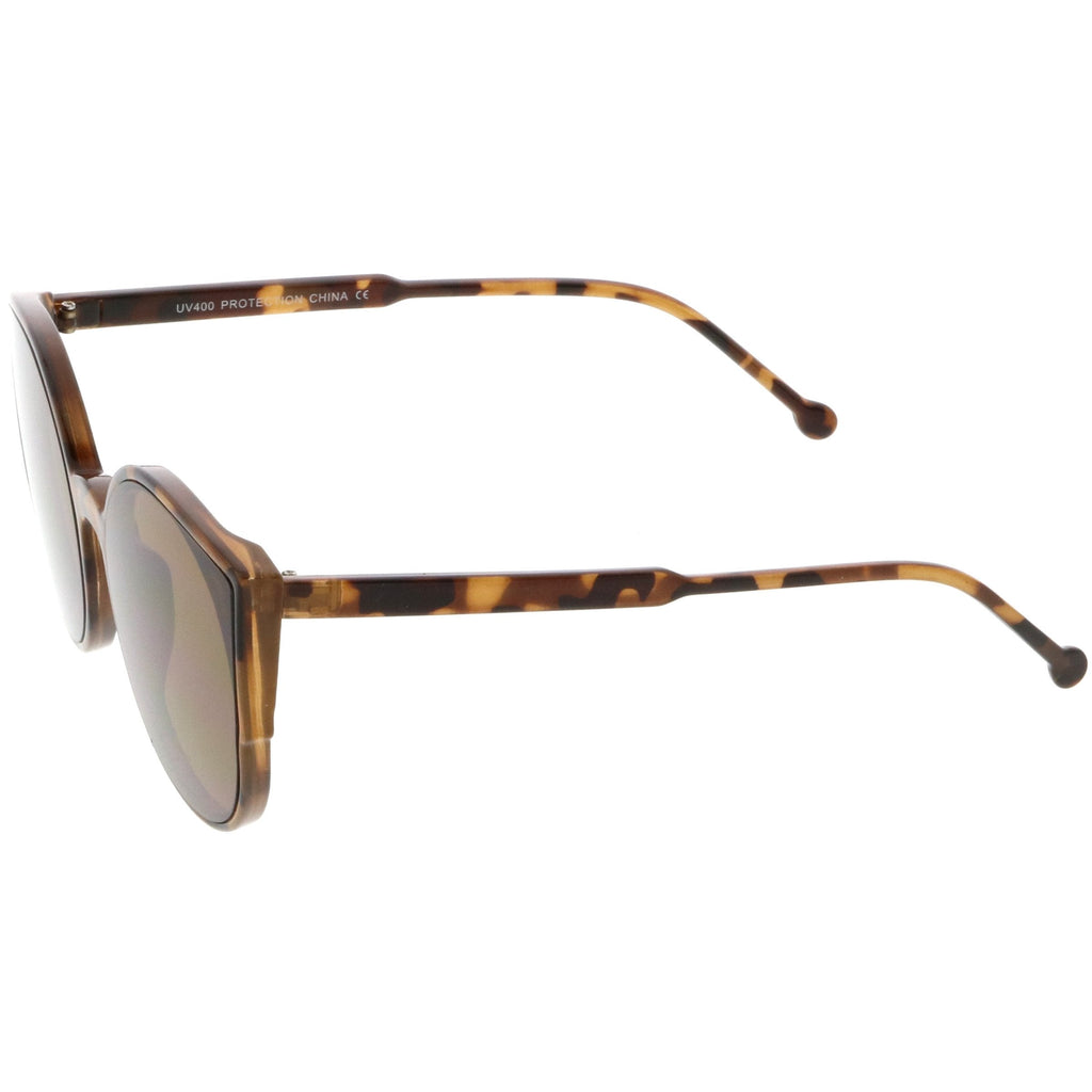 Retro Modern Slim Profile Flat Lens Cat Eye Sunglasses A941