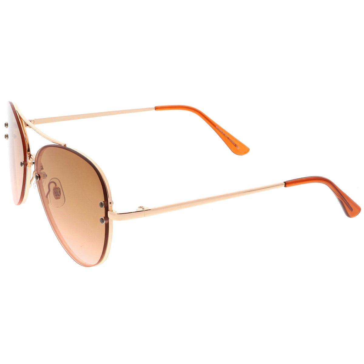 Oversize Retro Colorful Gradient Flat Lens Aviator Sunglasses A881
