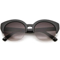 Women's Wide Angle Cat Eye Half Frame Sunglasses C021